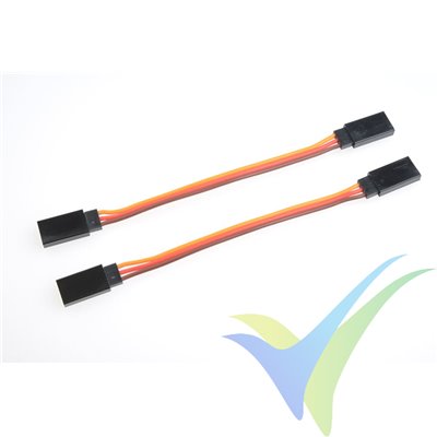 G-Force RC - Servo Patch Lead - Universal Socket - 10 cm - 2 pcs