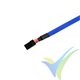 Manguito de malla azul para protección de cables, 6mm, 1m