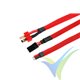 G-Force RC - Wire Protection Sleeve - Braided - 6mm - Red - 1m