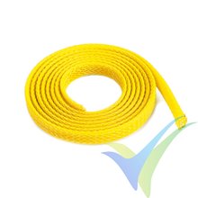 Manguito de malla amarillo para protección de cables, 6mm, 1m