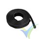 Manguito de malla negro para protección de cables, 8mm, 1m