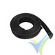 Manguito de malla negro para protección de cables, 10mm, 1m