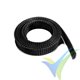 Manguito de malla negro para protección de cables, 14mm, 1m