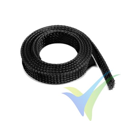 G-Force RC - Wire Protection Sleeve - Braided - 14mm - Black - 1m