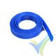 Manguito de malla azul para protección de cables, 14mm, 1m