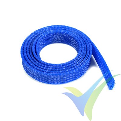 G-Force RC - Wire Protection Sleeve - Braided - 14mm - Blue - 1m