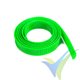 Manguito de malla verde neón para protección de cables, 14mm, 1m