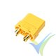 Conector XT90 con capuchón aislante, metalizado oro, hembra, G-force, 4 uds