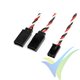 Cable Y 15cm trenzado para servo Futaba, 0.33mm2 (22AWG) 60 venillas, G-Force