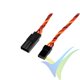 G-Force Servo Extension Lead, HD Silicone Twisted, JR/Hitec, 22AWG / 60 Strands, 20cm