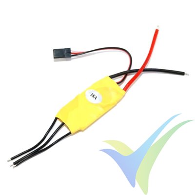 GEMFAN brushless ESC 18A, 2S-3S, 1A BEC, 19g