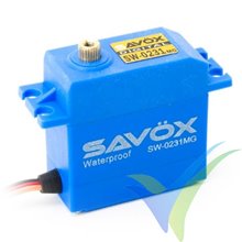 Servo digital Savox SW-0231MG waterproof, 66g, 15Kg.cm, 0.17s/60º, 4.8V-6V