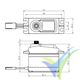 Servo digital Savox SC-1256TG, 52.4g, 20Kg.cm, 0.15s/60º, 4.8V-6V