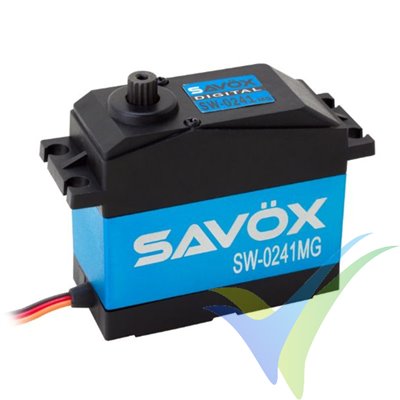 Servo digital Savox SW-0241MG Jumbo HV, waterproof, 200g, 40Kg.cm, 0.17s/60º, 6V-7.4V