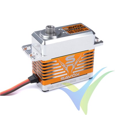 Servo digital Savox SB-2282SG HV CNC Brushless, 76g, 23Kg.cm, 0.075s/60º, 6V-7.4V