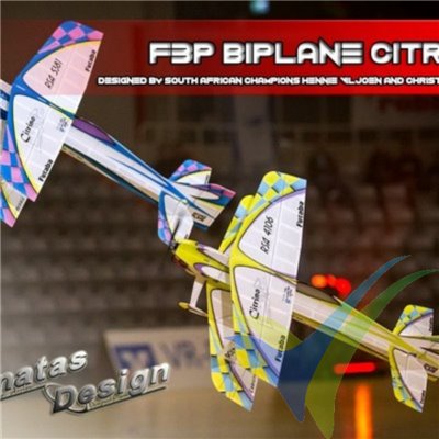 Kit avión indoor Donatas Design Citrino, 800mm, 90-130g