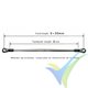 Varilla tensora 34mm de aluminio (Turnbuckle Pushrod), M3, 2 uds