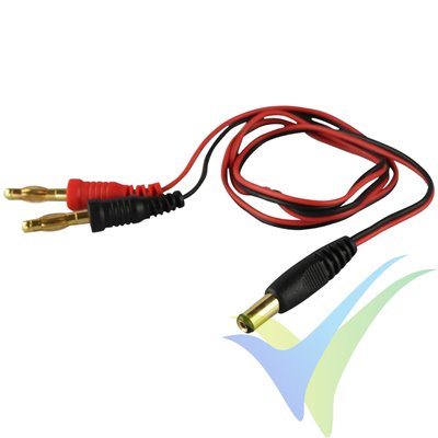 Cable de carga 0.34mm2 para emisora JR/HoTT, 60cm