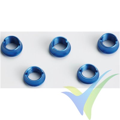 Tuerca tuning azul interruptor emisora, Graupner, 3 largas y 2 cortas