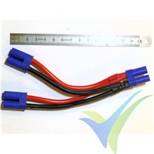 G-Force RC - Power Y-Lead - Parallel - EC-5 - 10AWG Silicone Wire - 12cm - 1 pc
