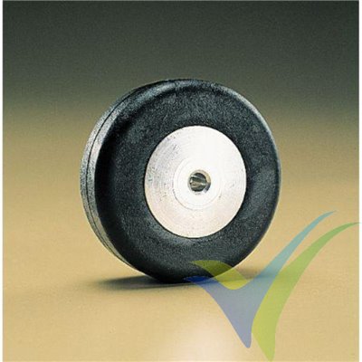 Dubro 100TW tailwheel 25x11.4mm, 2mm shaft, 7g