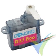 Servo analógico Dymond D-37 ECO, 3.7g, 0.41Kg.cm, 0.12s/60º, 4.8V