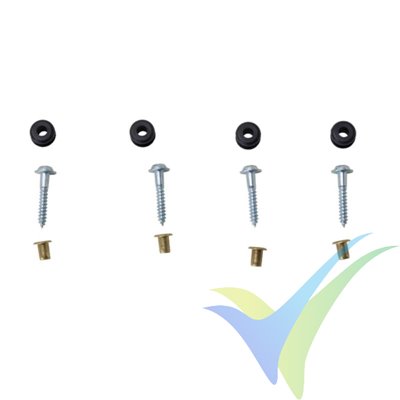 Savox rubber grommet set for mini size servos