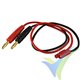 Cable de carga 1.5mm2 con conector banana 3.5mm, 30cm