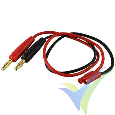 Charging cable with banana 3.5mm, 1.5mm², 30cm