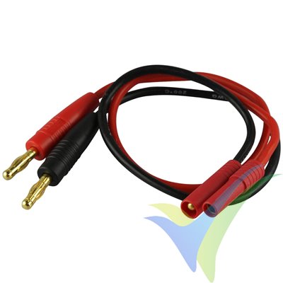 Charging cable with banana 4mm, 2.5mm², 30cm