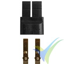 Conector compatible TRAXXAS macho, metalizado oro, 1 ud