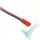 Conector JST BEC macho con cable silicona ya crimpado de 30cm, 0.5mm2