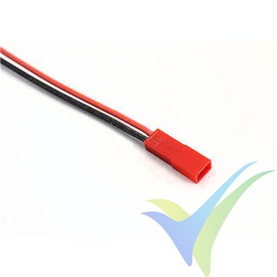 Conector JST BEC macho con cable silicona ya crimpado de 30cm, 0.5mm2