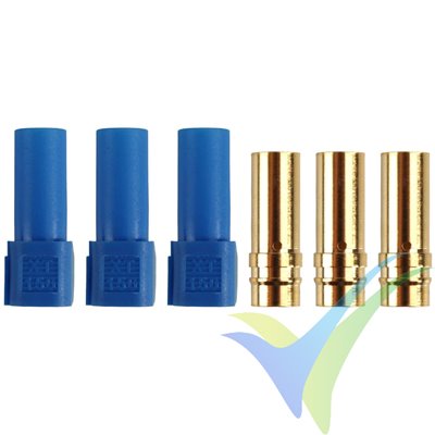 Conector hembra XT150 azul, 3 uds