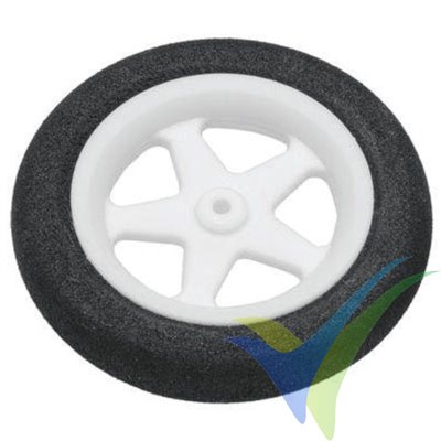 Dubro 186MS Parkflyer wheel 47mm, 2mm shaft, 3.2g, 2 pcs