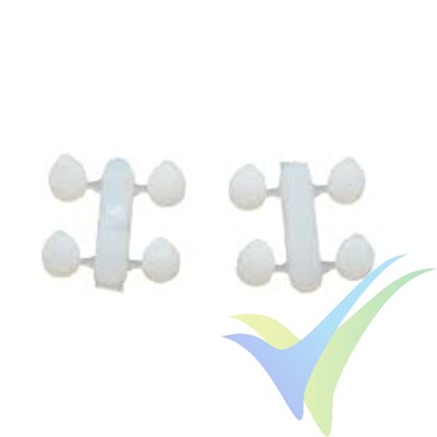 Retenedor de rueda para eje de 1.2mm, Dubro 868, 8 uds