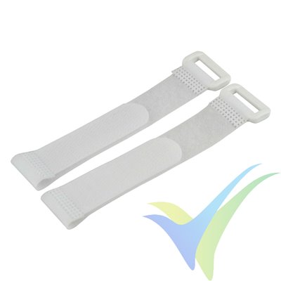 Cincha velcro para sujección de baterías, 150x20mm, 2 uds