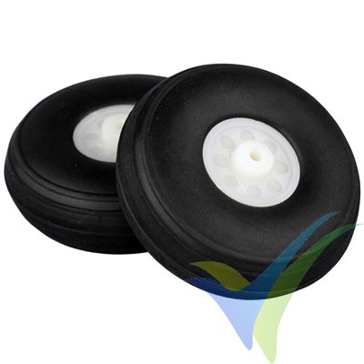 Lightweight wheel, Ø38.10mm (1.50"), 2 pcs