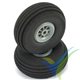 Dubro 250SL foam scored wheel 64mm, 4mm shaft, 11.5g, 2 pcs