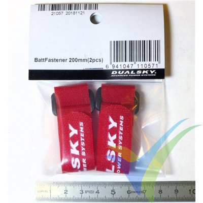 Dualsky Velcro strap for battery fixing, 200mm, 2 pcs