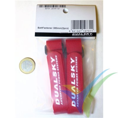 Dualsky Velcro strap for battery fixing, 380mm, 2 pcs