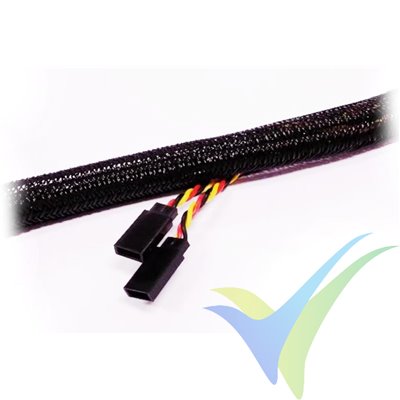 Self closing sleeve 6mm for cable protection, 1m