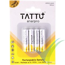 Batería Ni-MH Tattu - Gens ace 800mAh 1.2V, 12.8g, 4 uds