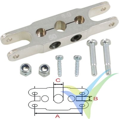 Porta palas Reisenauer 50/6/8mm con pinza, para cono turbo