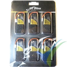 Tattu 350mAh (1.3Wh) 30C 1S1P LiPo Battery, 9.3g, Molex, 6 pcs
