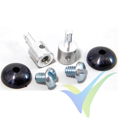 Dubro 845 mini E/Z connector, 0.25g, 2 uds