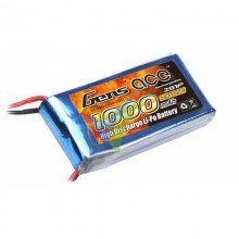 Gens ace LiPo battery 1000mAh (7.4Wh) 2S1P 25C 68g Deans