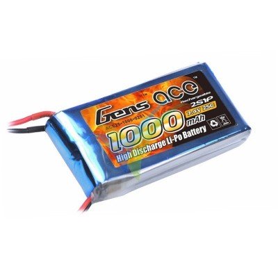 Batería LiPo Gens ace 1000mAh (7.4Wh) 2S1P 25C 68g
