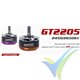 Motor brushless GEMFAN GT2205L, 2450Kv, para multirrotor