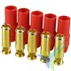 YUKI MODEL gold connector AS150 female red, 5 pieces